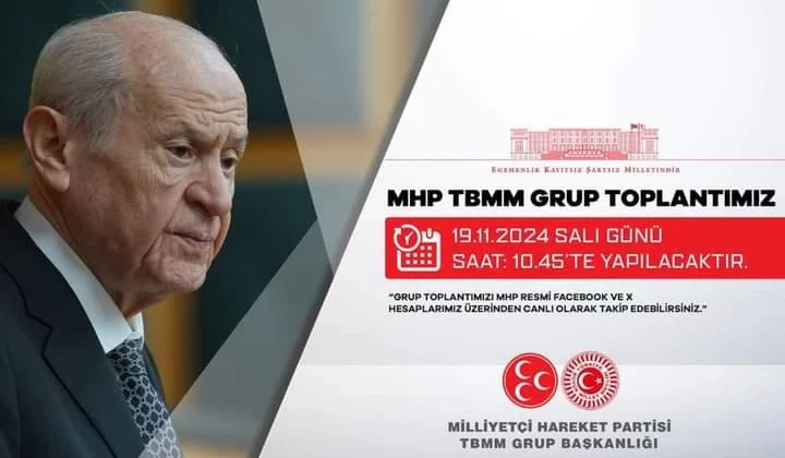 TBMM’de MHP Grup Toplantısı Yarın Yapılacak