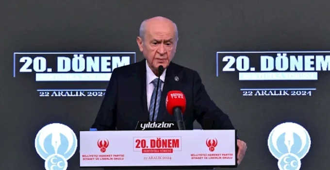 Bahçeli, Siyaset ve Liderlik Okulu Sertifika Törenine Katıldı