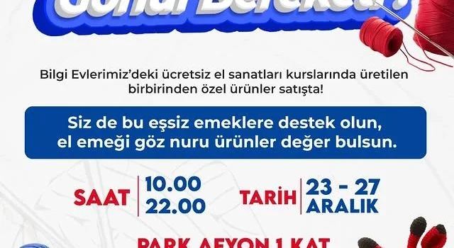 Kadın Emeğiyle Şekillenen El Sanatları Ürünleri Sergileniyor